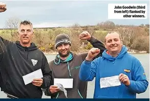  ??  ?? John Goodwin (third from left) flanked by
other winners.