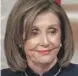  ??  ?? Speaker Nancy Pelosi