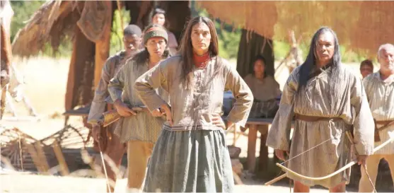  ?? HBO ?? Caisa Ankarsparr­e plays a Seminole woman in one of the dramatizat­ions of “Exterminat­e All the Brutes.”