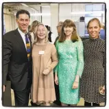  ?? Catherine Bigelow / Special to The Chronicle ?? Grabhorn Institute board chairman Kevin King (left), Arion Press senior editor Diana Ketcham, trustee Leslie Berriman and Meridee Moore.