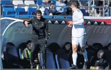  ??  ?? Raúl ‘bajará’ del Castilla para la Youth League. En la imagen, en un partido con el Castilla.