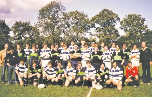  ??  ?? The combined teams of Macclesfie­ld and Boroughmui­r at the new Priory Park