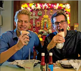  ??  ?? TASTY DEAL: Chilango’s founders Eric Partaker, left, and Dan Houghton