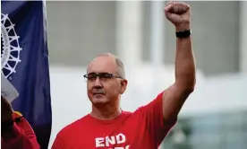  ?? Photograph: Paul Sancya/AP ?? The United Auto Workers president, Shawn Fain: ‘The membership comes first. That’s our job.’