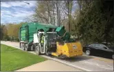  ?? SUBMITTED ?? A Waste Management crew works on Little Mountain Road in Mentor. The city’s 10-year agreement with the company expires this year.
