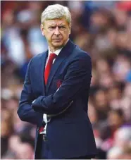  ?? (Reuters) ?? Arsene Wenger, who was appointed Arsenal manager in October 1996, left the north London club at the end of last season after winning three Premier League titles and seven FA Cups.