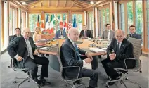  ?? EFE ?? Negociació­n. Países del G7 dialogaron en base a la guerra Rusia-ucrania.