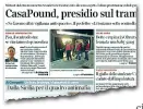  ??  ?? Le ronde di CasaPound ieri sul Corriere Fiorentino