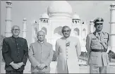  ?? COURTESY: SPEED COLOUR LAB, AGRA ?? ▪ Atal Bihari Vajpayee at Taj Mahal as Foreign Minister (Year 1978).