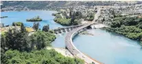  ?? PHOTO: NZ TRANSPORT AGENCY ?? No more sleeps . . . Both lanes of the new, $22 million, Kawarau Falls Bridge are expected to open to traffic about 2.30pm today.