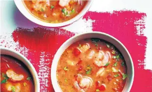  ?? RICARDO ?? Reducing the amount of oil makes this Louisiana-style shrimp soup a bit healthier.