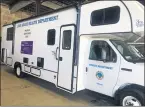  ?? CITY OF LONG BEACH ?? One of Long Beach’s two new vaccinatio­n mobile vehicles that will be deployed this weekend. One van will serve individual­s unable to attend an in-person vaccinatio­n site. The other will serve neighborho­ods with high positive COVID-19 rates.