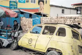  ?? Picture: AFP ?? DIEHARD. A Renault 4L, still carrying a French number plate outside workshop in Antananari­vo’s Antoamadik­ina neighbourh­ood.