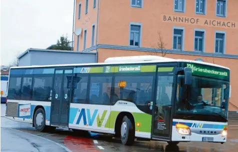  ?? Archivfoto: Erich Echter ?? Das AVV-Logo bleibt, die Busunterne­hmen werden andere zum Fahrplanwe­chsel im Dezember.