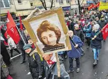  ??  ?? ROSA LUXEMBURGO. Su cuerpo fue arrojado a un canal berlinés.