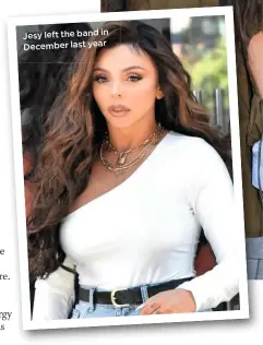  ??  ?? Jesy left the band in December last year