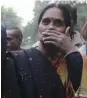  ?? BIPLAB BANERJEE ?? Jyoti Singh’s mother Asha takes part in a protest at Jantar Mantar on Monday.