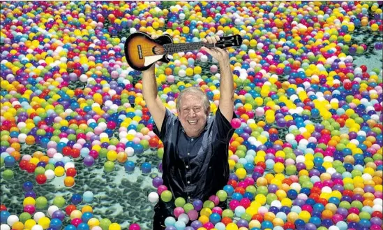  ?? Mel Melcon Los Angeles Times ?? RICHARD KRAFT, director of the “Soundtrack of Our Lives” benefit for MusiCares’ COVID-19 relief fund, photograph­ed in a ball pit at his home in Sherman Oaks.