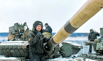  ?? EFE ?? Fuerzas Armadas de Ucrania realizan ejercicios militares