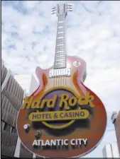  ??  ?? The Hard Rock casino in Atlantic City also marked its 100th day of operation on Thursday.