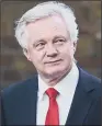  ??  ?? DAVID DAVIS: Installing Brexit Secrertary as ‘interim Tory leader’ would be ‘common sense’.