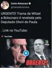  ?? TWITTER ?? ‘Trama’.
Carlos publica gravação de deputado