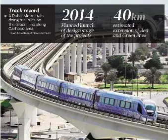 Red Line expansion to cover Rashidiya- Mirdif stretch - PressReader