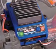  ??  ?? Traxxas speed controls show a green LED when Low Voltage Detection is activated.