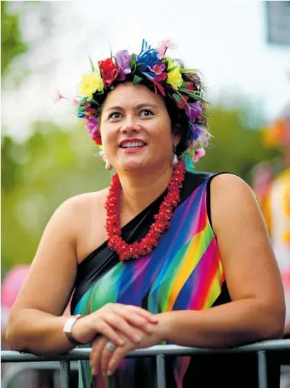  ?? Photo / Getty Images ?? Louisa Wall says the Pride Parade is a celebratio­n of every member of the Rainbow community.