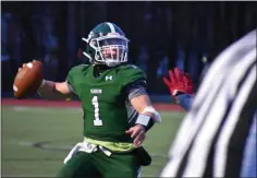  ?? BY KYLE ADAMS KADAMS@SARATOGIAN. COM @KASPORTSNE­WS ON TWITTER ?? Brody Vincenzi attempts a pass near the sideline on April 16, 2021 against Schenectad­y.