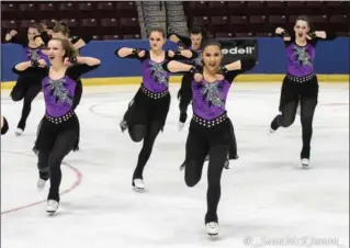  ?? SEAN MCKINNON PHOTO ?? The NEXXICE Junior synchroniz­ed skating team will represent Canada at the World Championsh­ips in March.