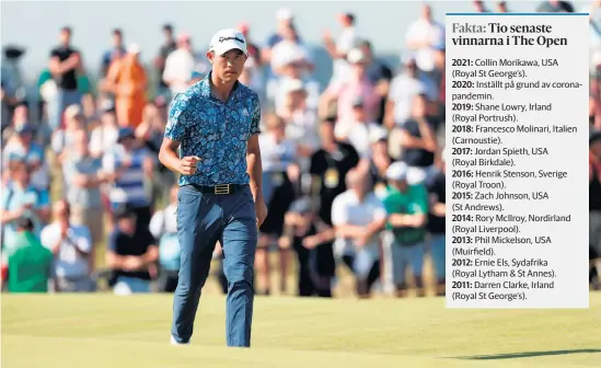  ?? Bild: Peter Morrison ?? Collin Morikawa vann British Open