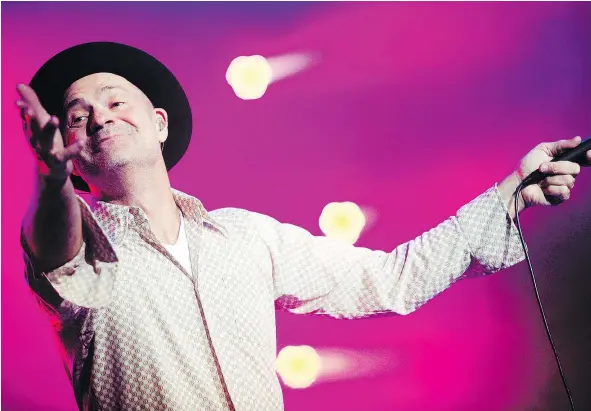  ?? ASHLEY FRASER/OTTAWA CITIZEN FILES ?? The Tragically Hip is embarking on its final tour with singer Gord Downie coping with a form of brain cancer.