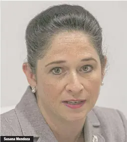  ??  ?? Susana Mendoza