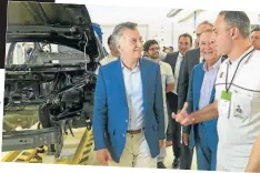  ??  ?? VISITA. Macri, el miércoles, en el anuncio de inversión del sector automotor.