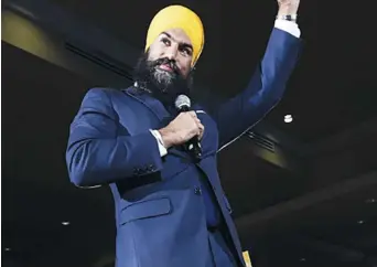  ??  ?? Le chef du NPD, Jagmeet Singh. - Archives