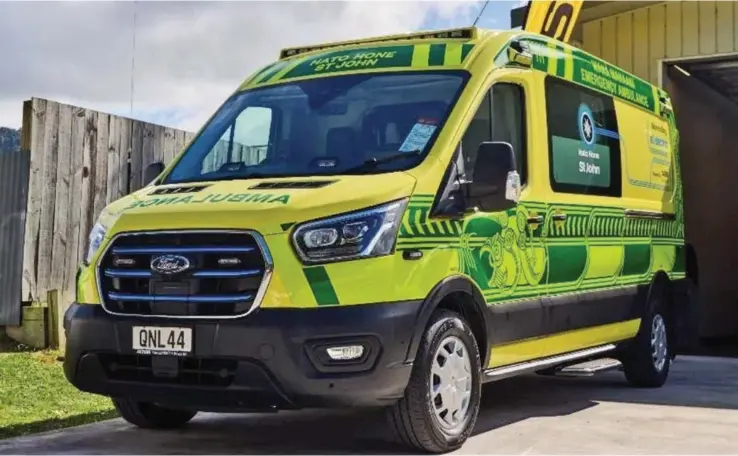  ?? Photo: Supplied ?? NZ revealed its first electric ambulance.