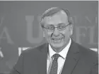  ?? GAINESVILL­E SUN DOUG FINGER/THE ?? University of Florida President Kent Fuchs wants to to green-light a request by professors to testify as experts in a lawsuit challengin­g a new state election law that critics say restricts voting rights.