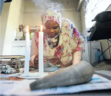  ?? Picture: Esa Alexander ?? East London-born Shahyda Mdodana embraced Islam when she was 14.
