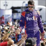  ?? JOHN RAOUX / AP ?? Denny Hamlin stirred the pot last week with a remark about 70 percent of NASCAR drivers using Adderall, a banned substance.