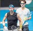  ?? FOTO: EFE ?? Nadal y Moyà, en Melbourne