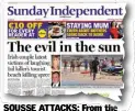  ??  ?? SOUSSE ATTACKS: From the top, the late Laurence and Martina Hayes, and above Lorna Carty. Below, Tunisian gunman Seifeddine Rezgui