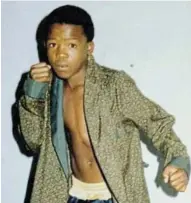  ?? Picture: SUPPLIED ?? YOUNG GUN: Former local Boys Boxing Club pugilist Linda Lennet Zondani, 49, died last week from a chronic heart condition