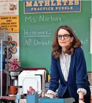  ?? WHILDEN/PARAMOUNT PROVIDED BY JOJO ?? Tina Fey once again plays Ms. Norbury in the 2024 musical update of “Mean Girls.”