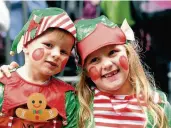  ??  ?? Little elves Jack Parry, three, and his sister, Libby, five, at last year’s Santa event