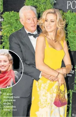  ?? ?? El actor Richard Gere junto a su mujer Alejandra Silva//GTRES