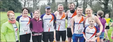  ?? ?? Some of Grange Fermoy AC runners at Doneraile.