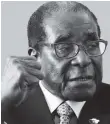  ??  ?? President Mugabe