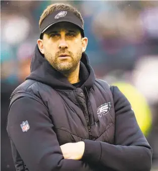  ?? CHRIS SZAGOLA AP ?? Eagles head coach Nick Sirianni’s success isn’t a surprise to new Carolina coach Frank Reich.