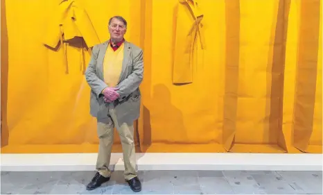  ?? FOTO: DPA ?? Überrasche­nd: Franz Erhard Walther ist bei der Biennale in Venedig als bester Künstler mit dem Goldenen Löwen ausgezeich­net worden.